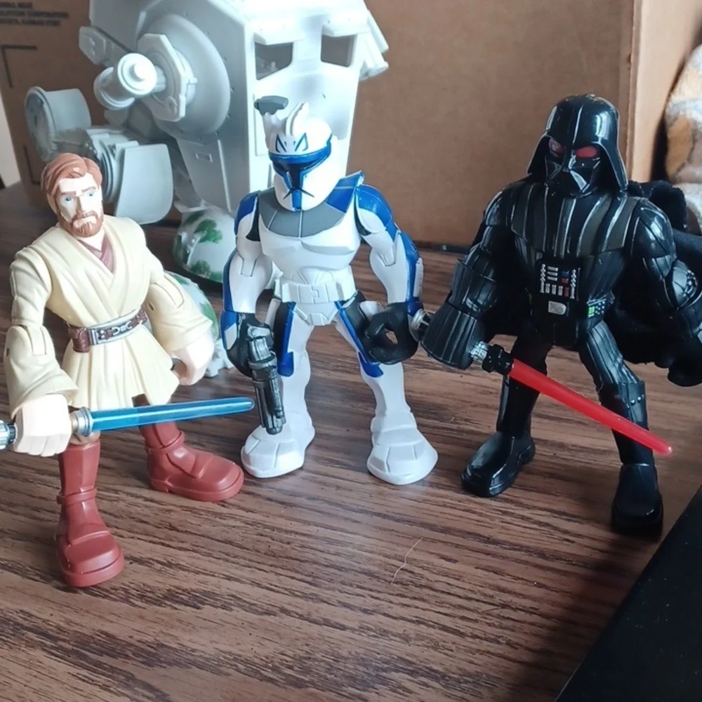 Playskool Heroes Star Wars, Obi-Wan Kenobi, Darth Vader, Trooper, 3 pc, 2012